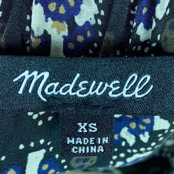 Madewell 100% Silk Gardenhouse Off Shoulder Top Size XS Bohemian Print Floral - Picture 4 of 11